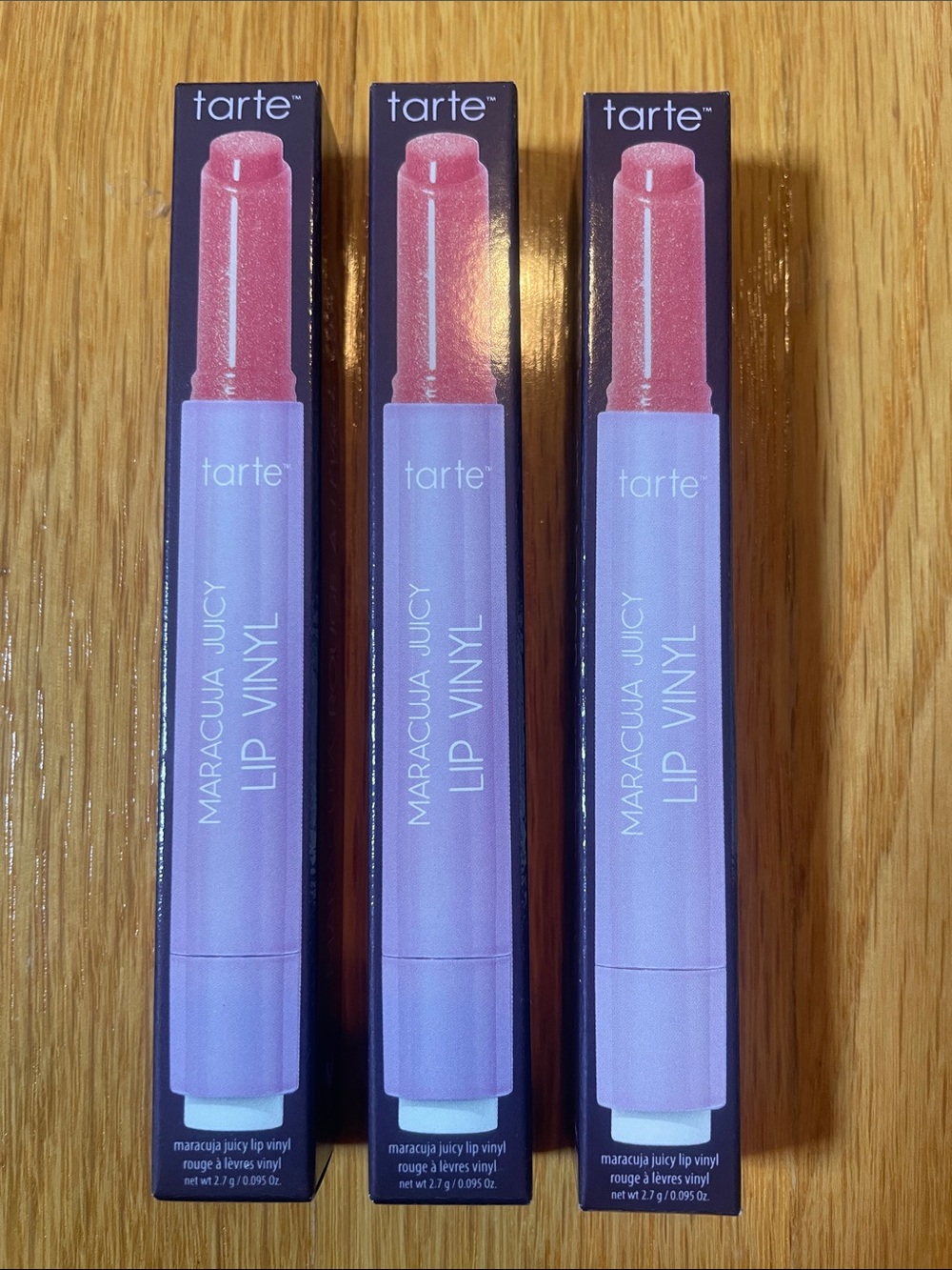 NWT New with Tags Tarte Maracuja Juicy Lip Vinyl Shimmering Pink Lily Set